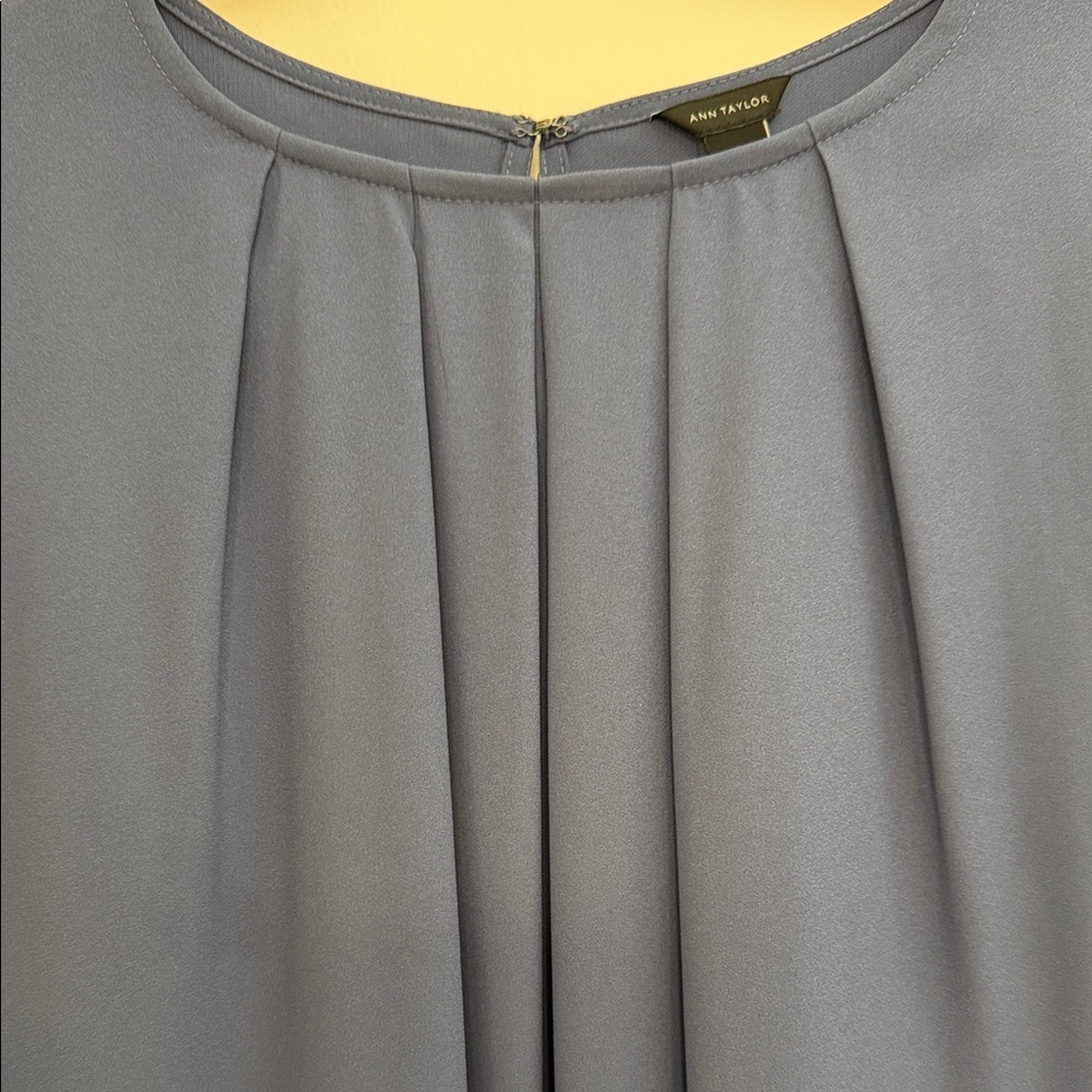 Ann Taylor Elegant Blue Blouse - Picture 3 of 7